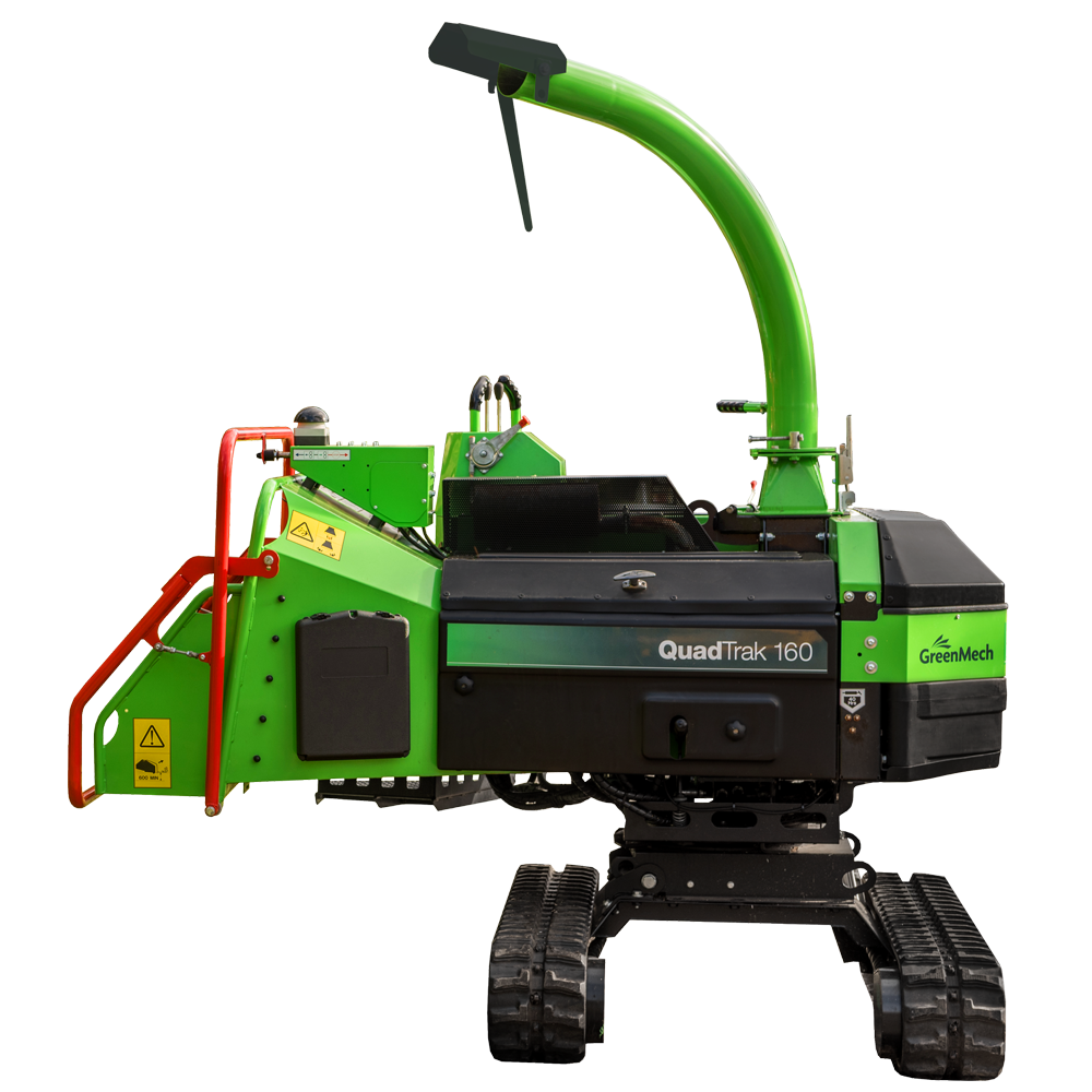 GreenMech QuadTrak 160 D- Diesel Holzhäcksler auf Raupenfahrwerk