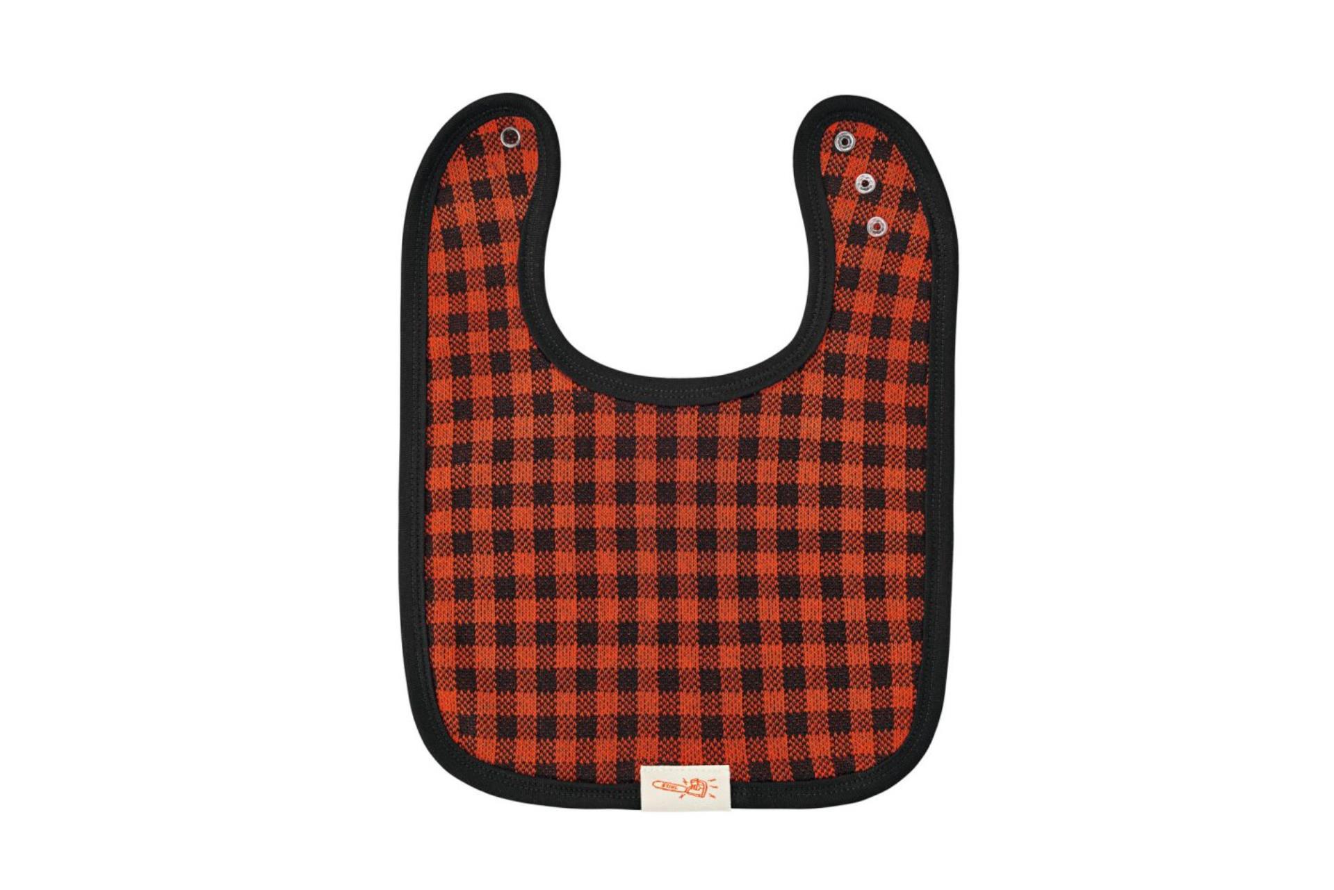 Lätzchen BABY LUMBERJACK Rot/Schwarz
