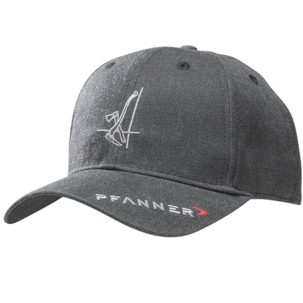 Hockey Cap Grau mit Holzer Logo Pfanner 