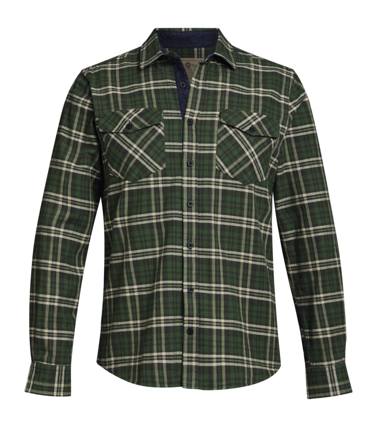 Hemd Gr. L PLAID FLANNEL Grün